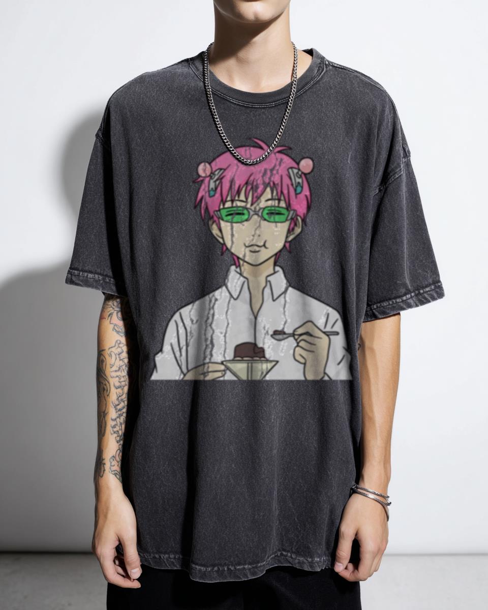 Saiki K Coffee Jelly Kawaii Anime T-Shirt - The Disastrous Life of Saiki K Fan