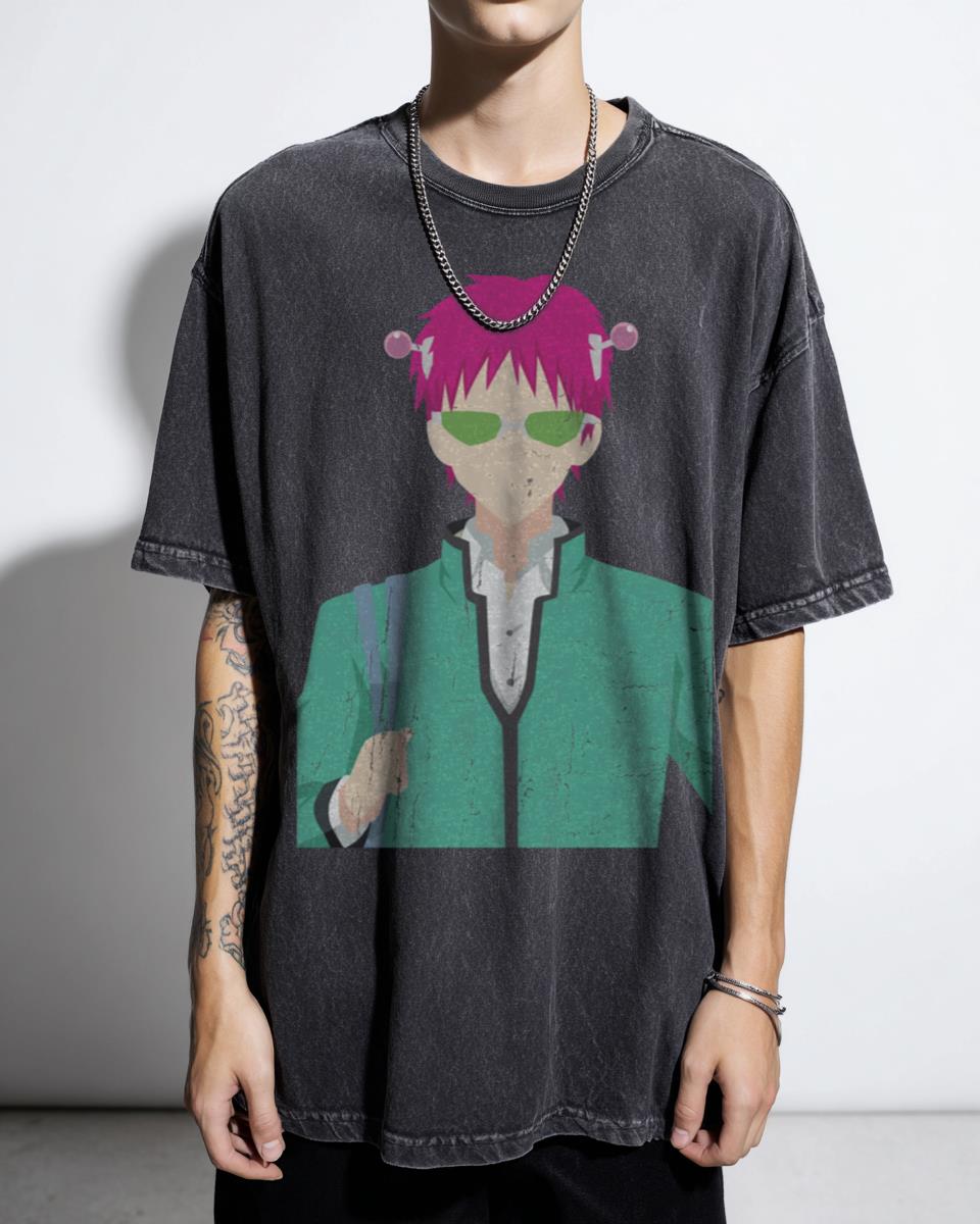 Saiki Kusuo The Disastrous Life of Saiki K Anime T-Shirt - Manga Fan Unisex