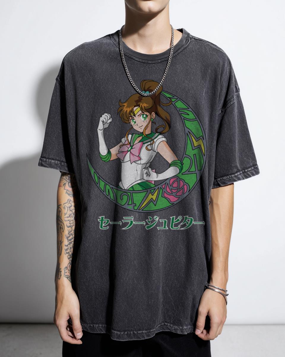 Sailor Jupiter Girl Anime T-Shirt - Sailor Moon Makoto Kino Fan Art