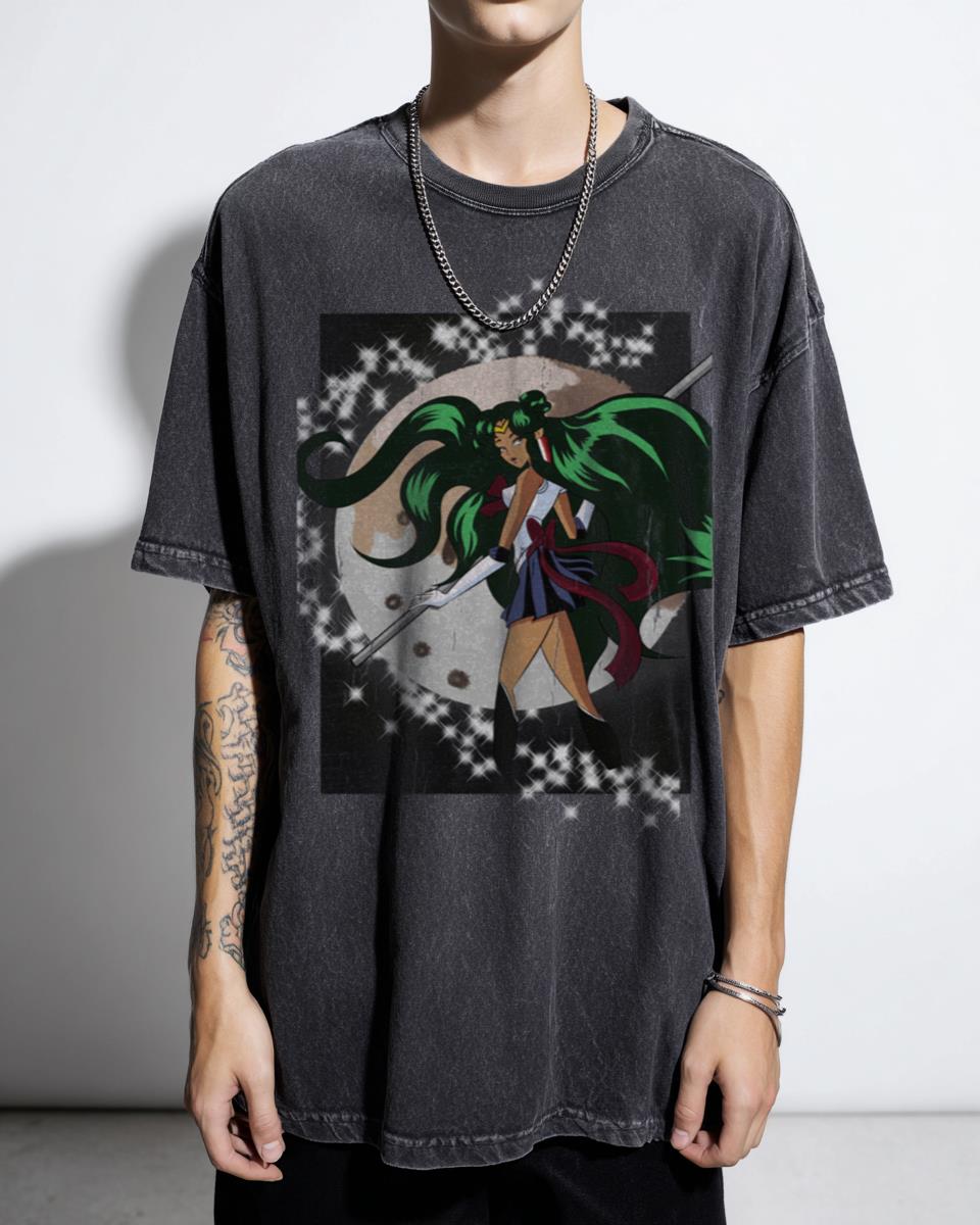 Sailor Pluto Fanart Anime Girls T-Shirt - Outer Senshi Magical Girl Merch