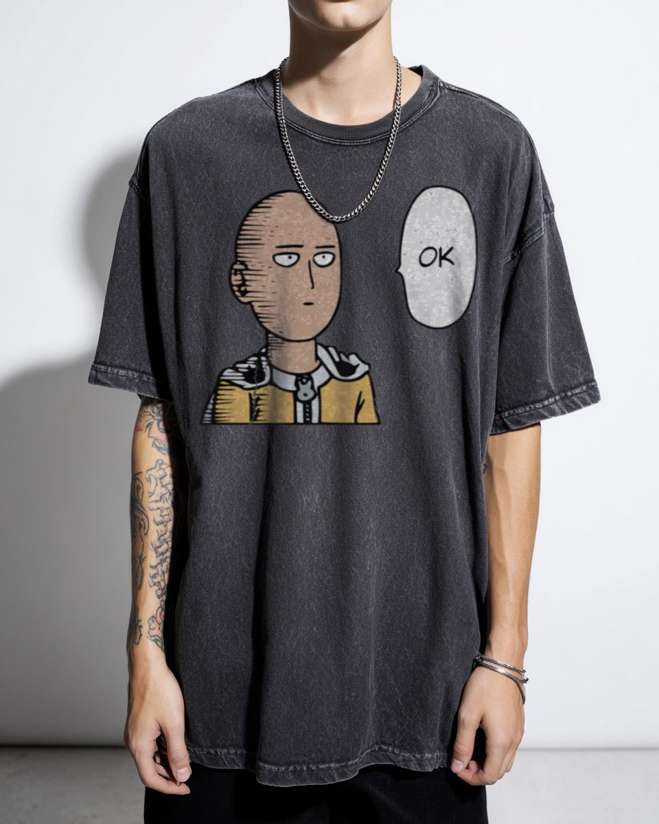 Saitama One Punch Man Anime Hero T-Shirt - Manga Otaku Gaming Apparel