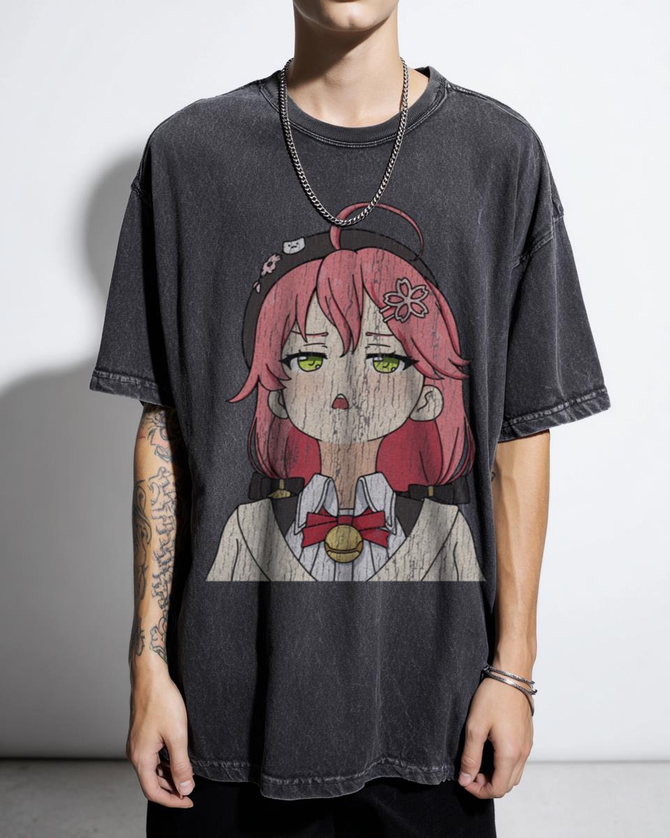 Sakura Miko Upset Hololive VTuber Anime T-Shirt | Fan Art