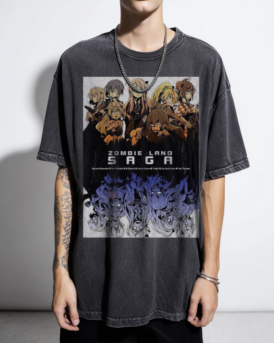 Sakura Minamoto Zombieland Saga Anime T-Shirt - Kawaii Zombie Idol Unisex