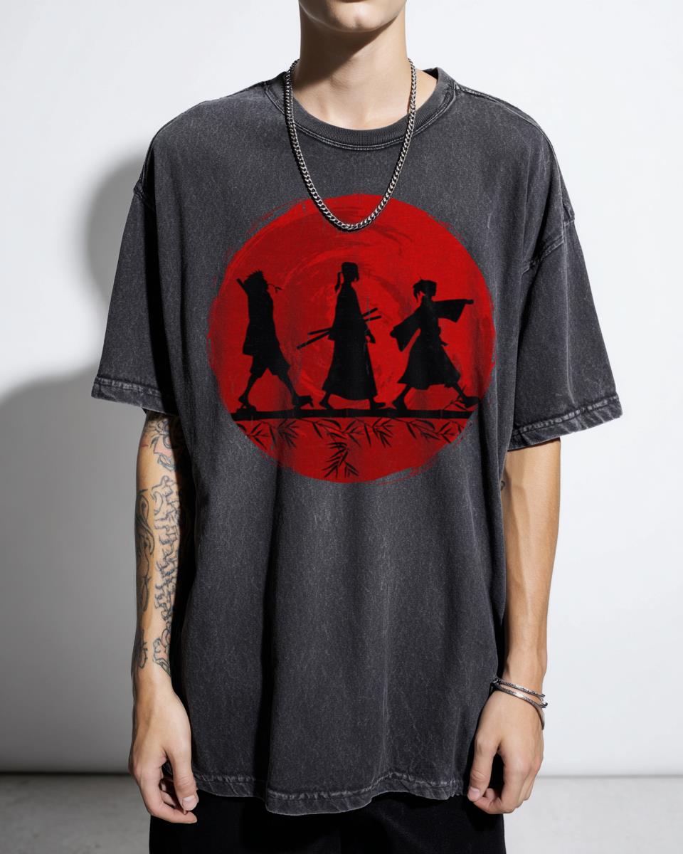 Samurai Champloo Jin Anime Graphic T-Shirt - Japanese Action Manga Fan Unisex