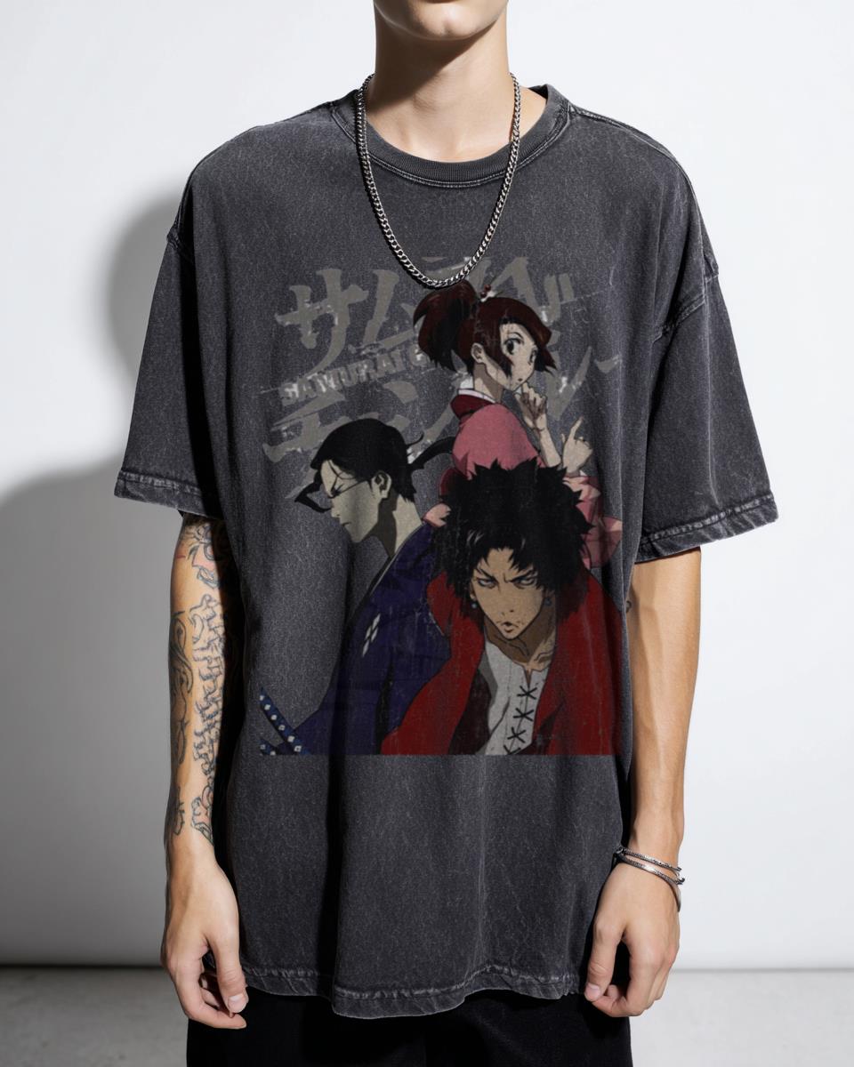 Samurai Champloo Ronin T-Shirt | Jin Mugen Fuu Anime Graphic Tee
