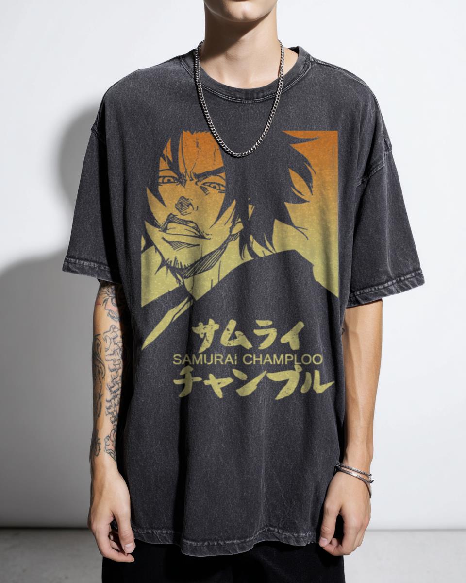 Samurai Champloo Street Samurai Anime T-Shirt - Mugen Jin Fuu Manga