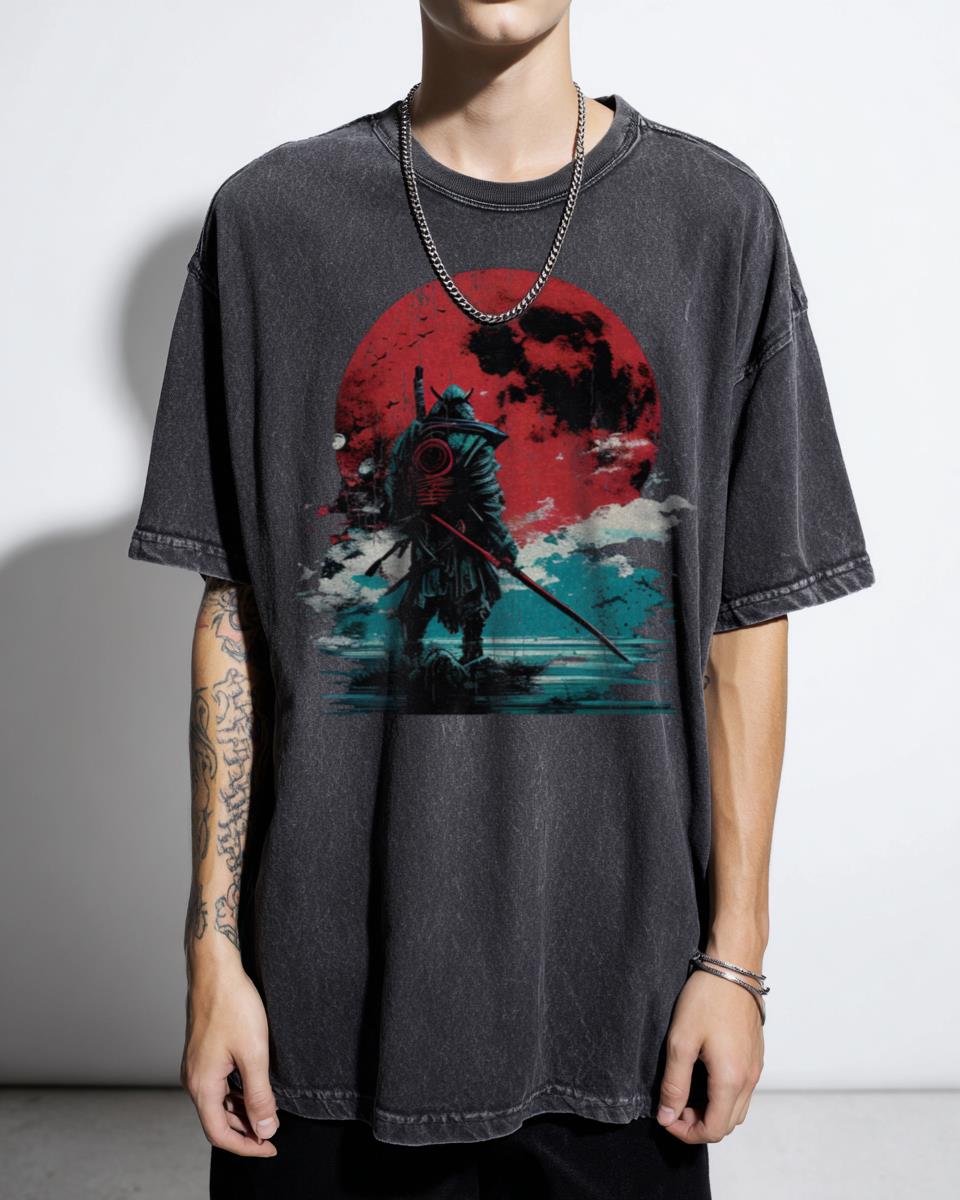 Samurai Katana Warrior Hero Anime T-Shirt - Japanese Champloo Style