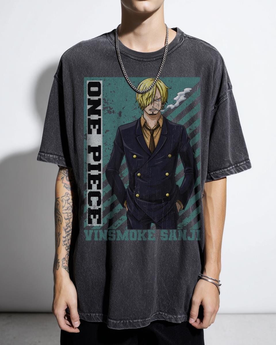 Sanji One Piece Manga Art T-Shirt - Chibi Anime Character Fan Unisex