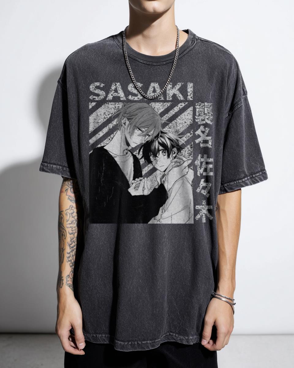 Sasaki Shuumei Miyano Yoshikazu BL Anime T-Shirt - Sasaki to Miyano Kawaii Fan Unisex