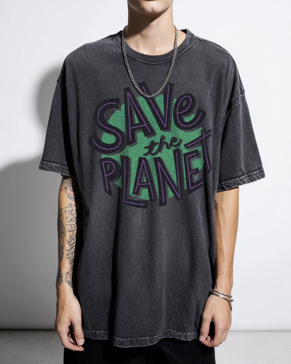 Save The Planet Earth Eco-Friendly T-Shirt - Climate Change Green Future