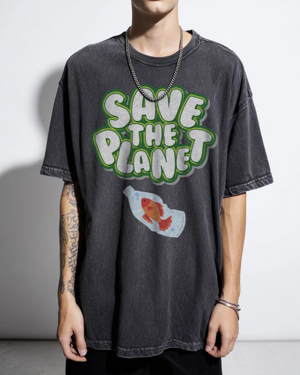 Save the Planet Eco-Friendly T-Shirt - Climate Change Awareness Unisex