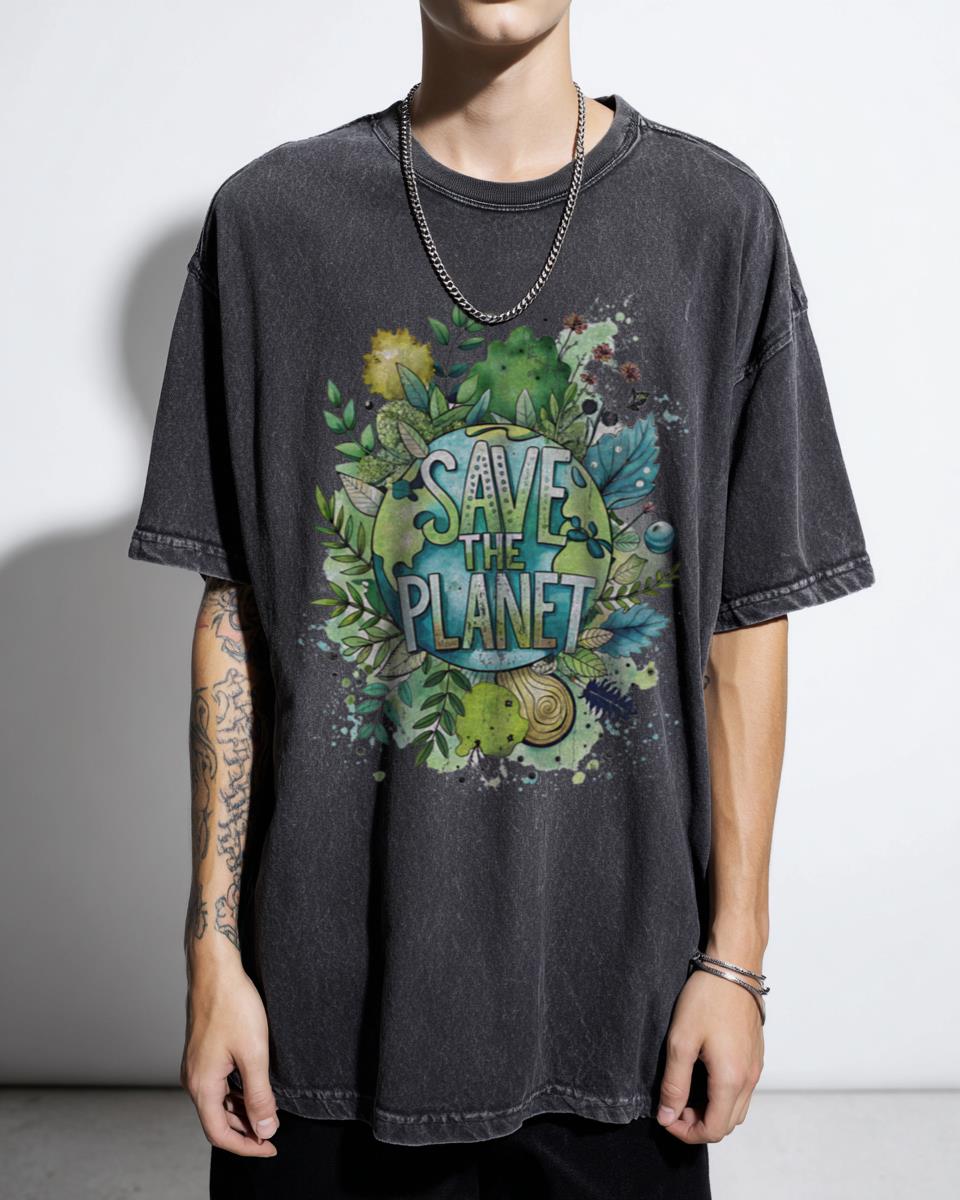 Save the Planet Forest Animals T-Shirt - Climate Protection Eco Unisex