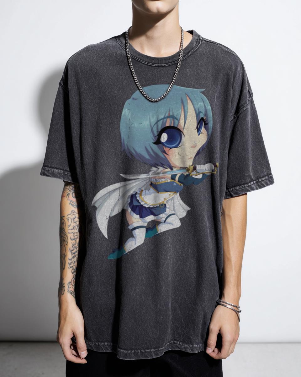 Sayaka Miki Puella Magi Madoka Magica Anime T-Shirt - Magical Girl Shoujo Manga Apparel for Women