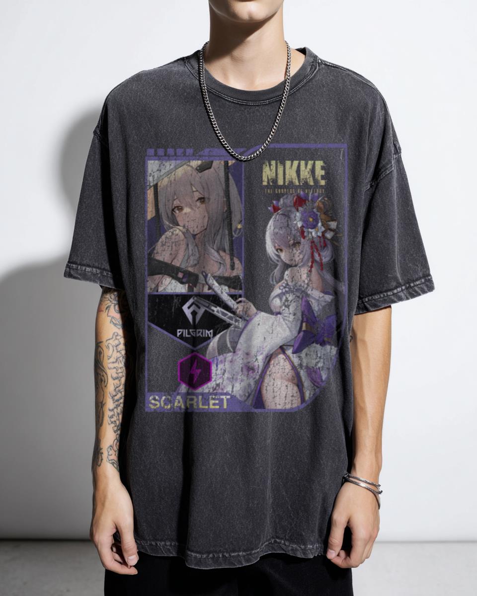 Scarlet Goddess of Victory Nikke Anime Game Tee