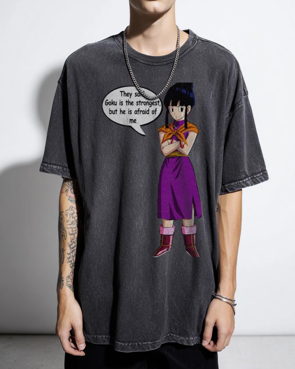 Scary Chi Chi Anime Graphic T-Shirt - Dragon Ball Z Female Power Mom Gift