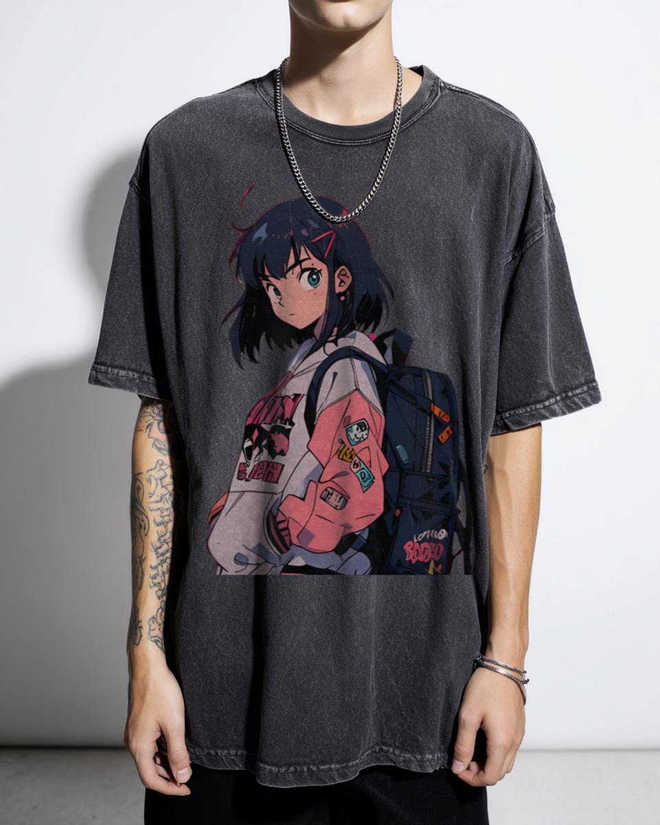 SCHOOL'S OUT! Retro Anime Rebel T-Shirt - 90s Vibe Graffiti Streetwear