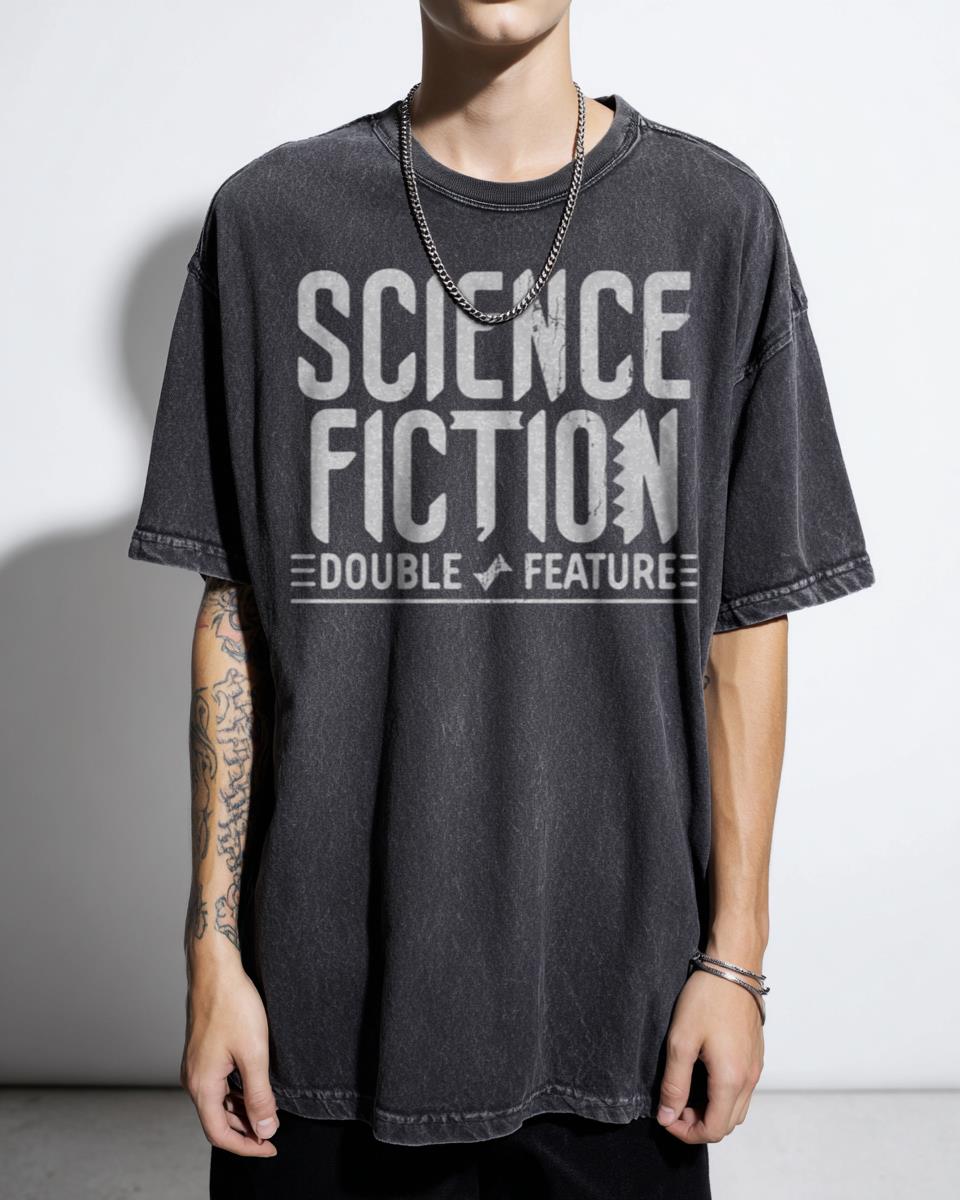 Science Fiction Double Feature T-Shirt - Rocky Horror Cult Classic Film Fan Unisex