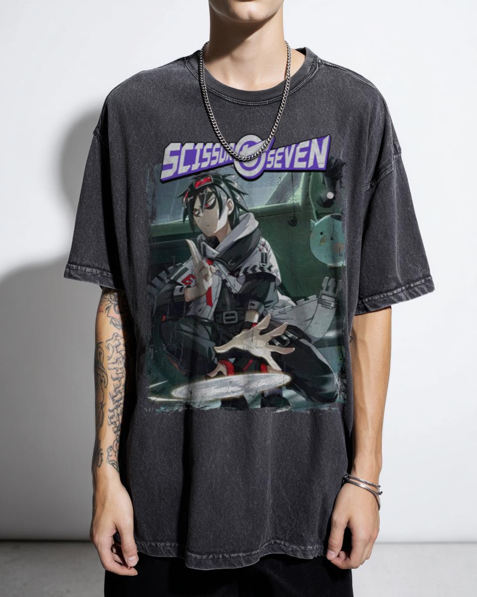 Scissor Seven Chibi Ninja T-Shirt - Funny Anime Movie Fan Gift