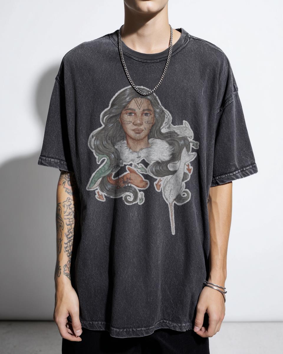 Sedna Goddess of the Sea Inuit Mythology T-Shirt | Native Art