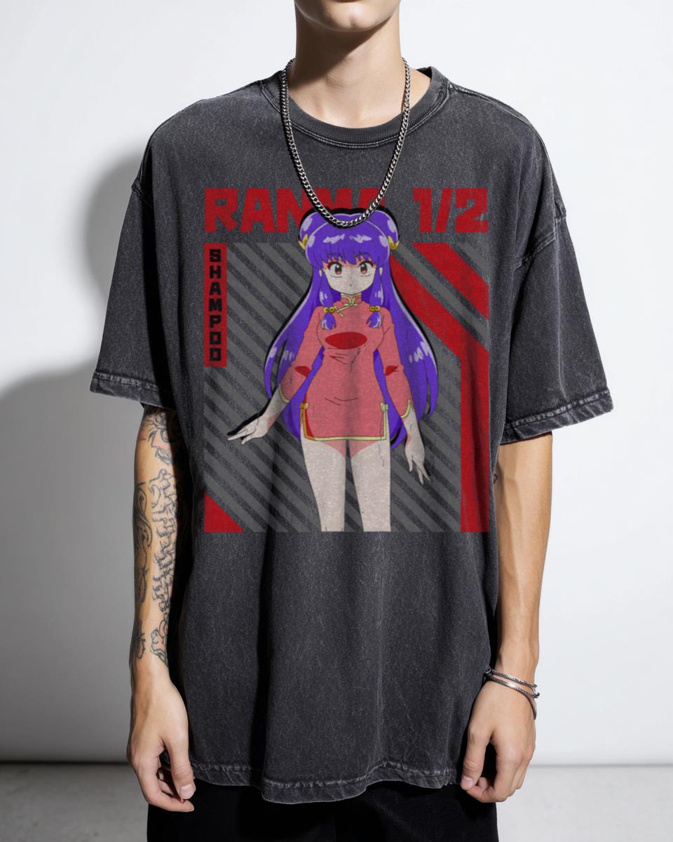 Shampoo Ranma 1/2 Anime Character T-Shirt - 80s 90s Retro Manga Fan Art