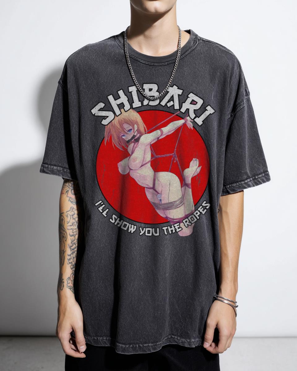 Shibari Kinbaku Japanese Rope Art T-Shirt - Kinky Anime Aesthetic Unisex