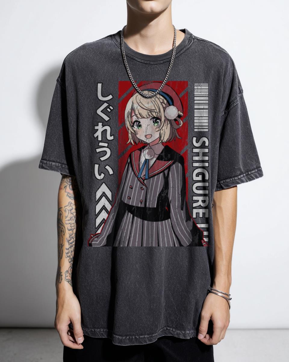 Shigure Ui Vtuber Anime Character T-Shirt - Virtual Youtuber Fan Unisex