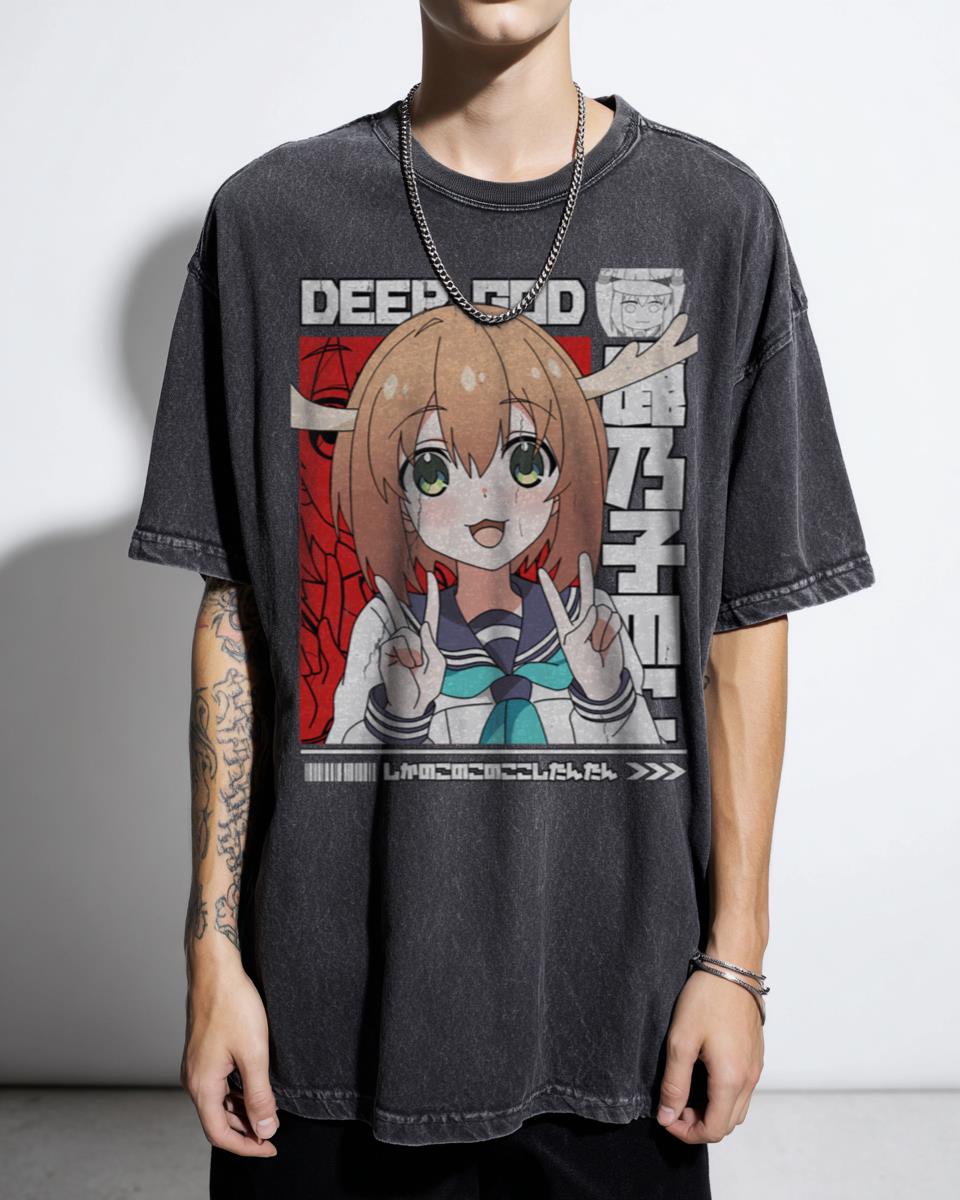 Shikanoko Noko Deer God Anime T-Shirt - My Deer Friend Nokotan Manga Fan Art Unisex