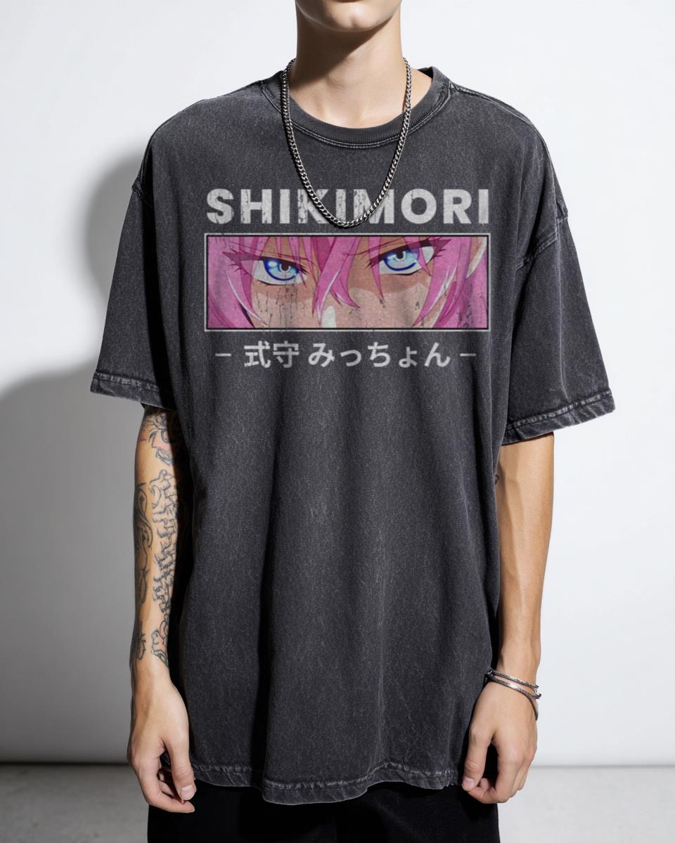 Shikimori Is Not Just A Cutie Anime T-Shirt - Kawaii Dake Ja Nai Shikimori San Eyes