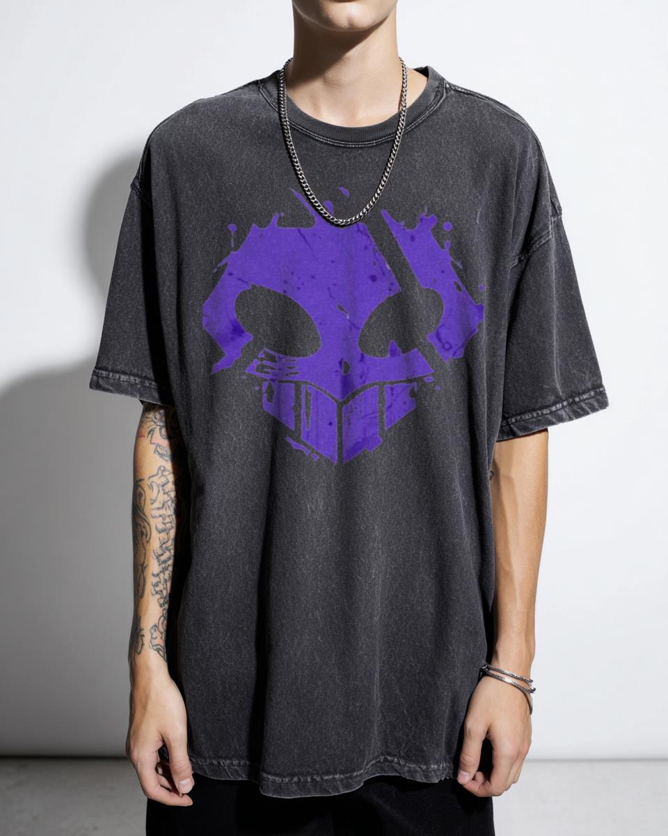 Shinigami Spirit Logo Anime T-Shirt - Dark Fantasy Japanese Folklore Design
