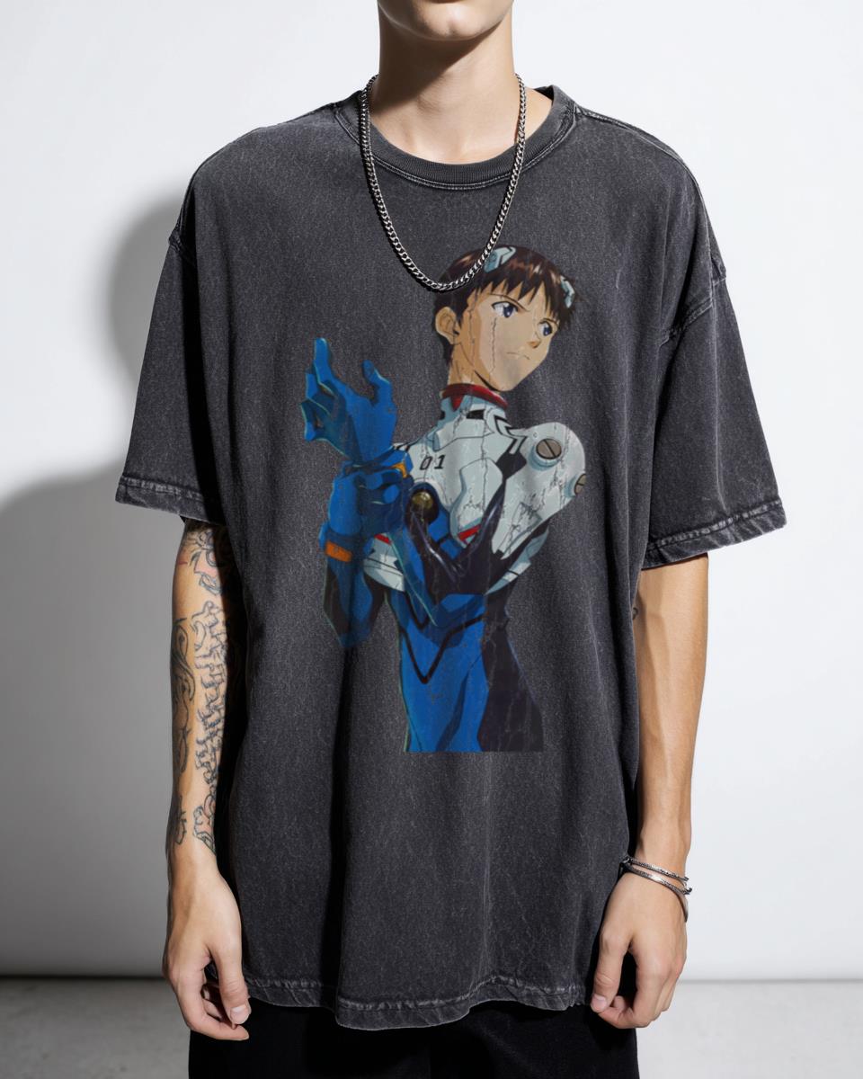 Shinji Ikari Neon Genesis Evangelion T-Shirt - Apocalyptic Anime Fan Apparel