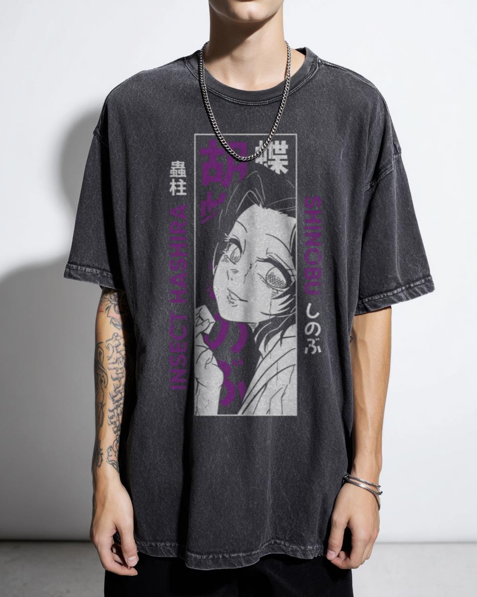 Shinobu Kocho Demon Slayer Anime T-Shirt - Kimetsu No Yaiba KNY Fan Art
