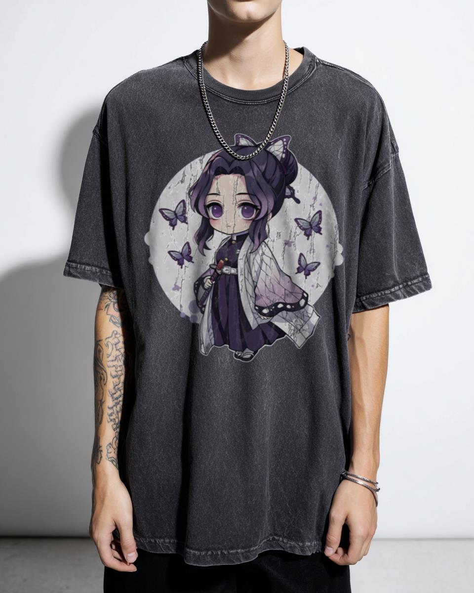 Shinobu Kocho Demon Slayer Chibi T-Shirt - Cute Kawaii Anime Girl Fan Unisex