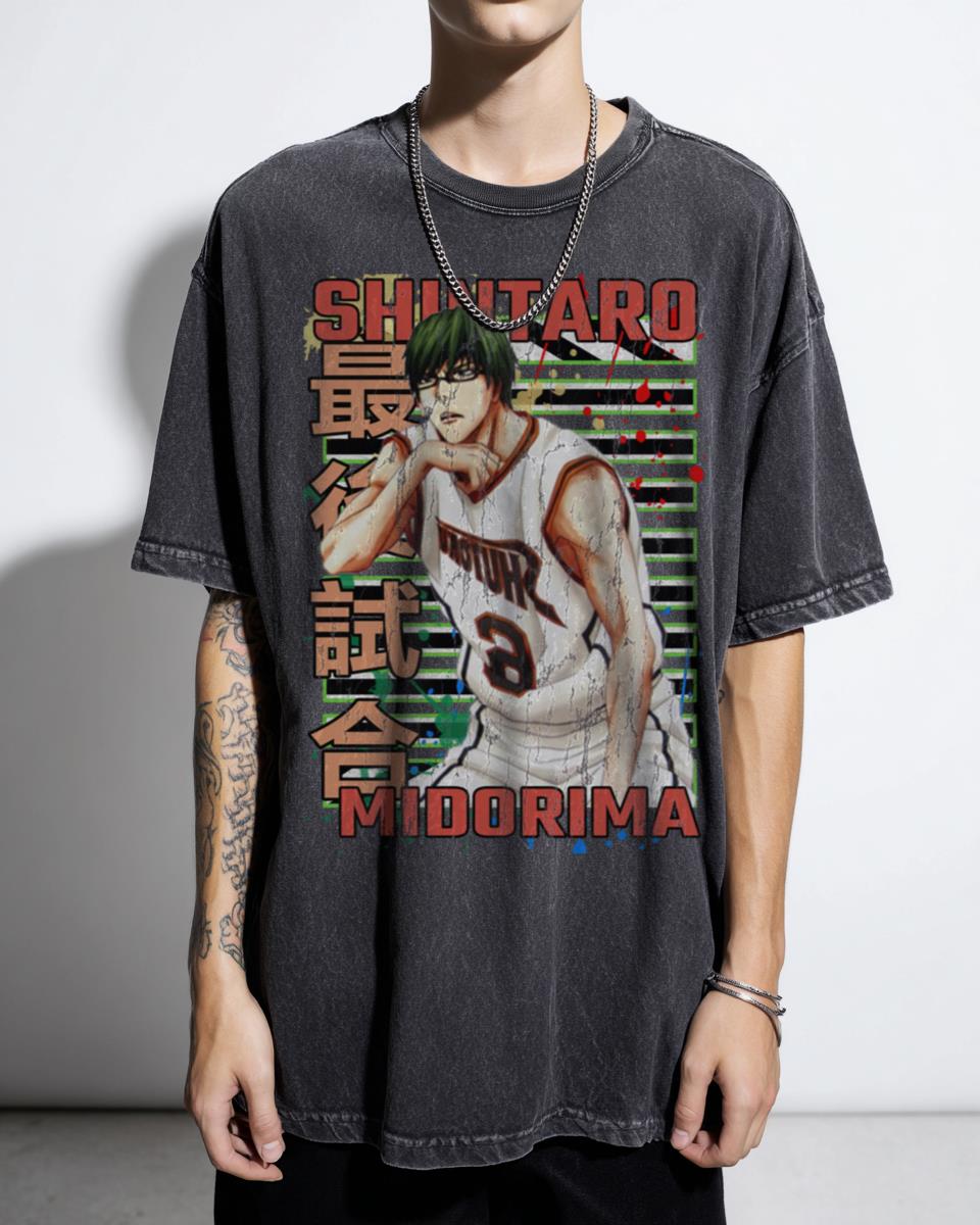 Shintaro Midorima Kuroko's Basketball Urban Anime T-Shirt - Manga Character Fan