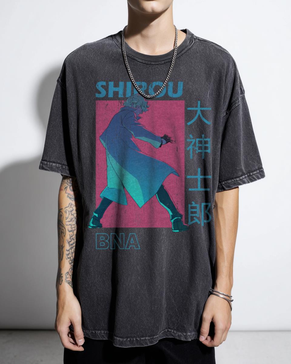 Shirou Ogami BNA Brand New Animal Anime T-Shirt - Studio Trigger Wolf Art Unisex