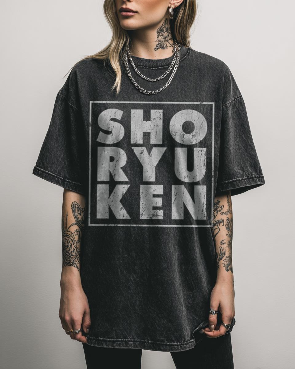 SHO RYU KEN Shoryuken Street Fighter Gaming T-Shirt