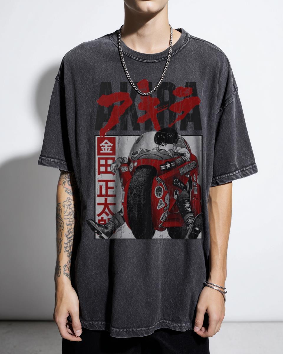 Shotaro Kaneda Akira Anime Manga T-Shirt - Classic Japanese Cyberpunk Film