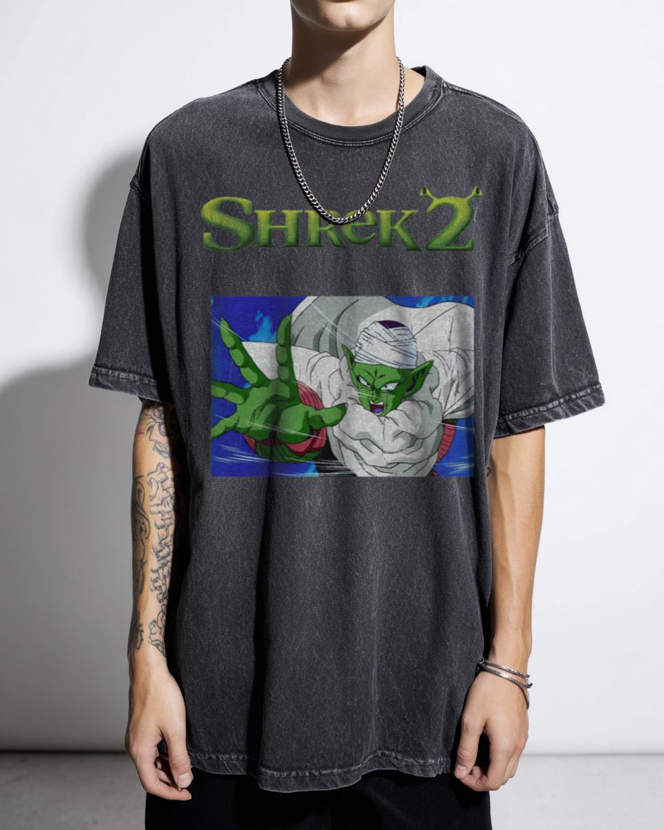Shrek 2 Funny Meme T-Shirt - Piccolo Shronk Lol Pop Culture Tee