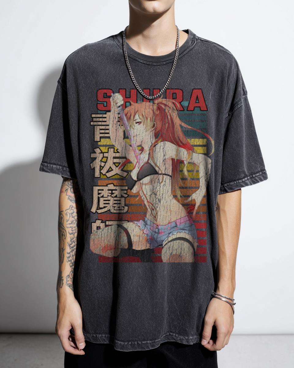 Shura Kirigakure Blue Exorcist Retro Anime T-Shirt