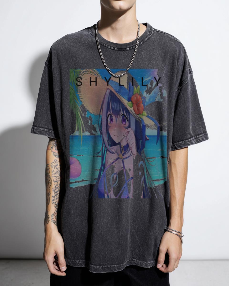 Shylily VTuber Orca Kawaii Fan Art Graphic T-Shirt