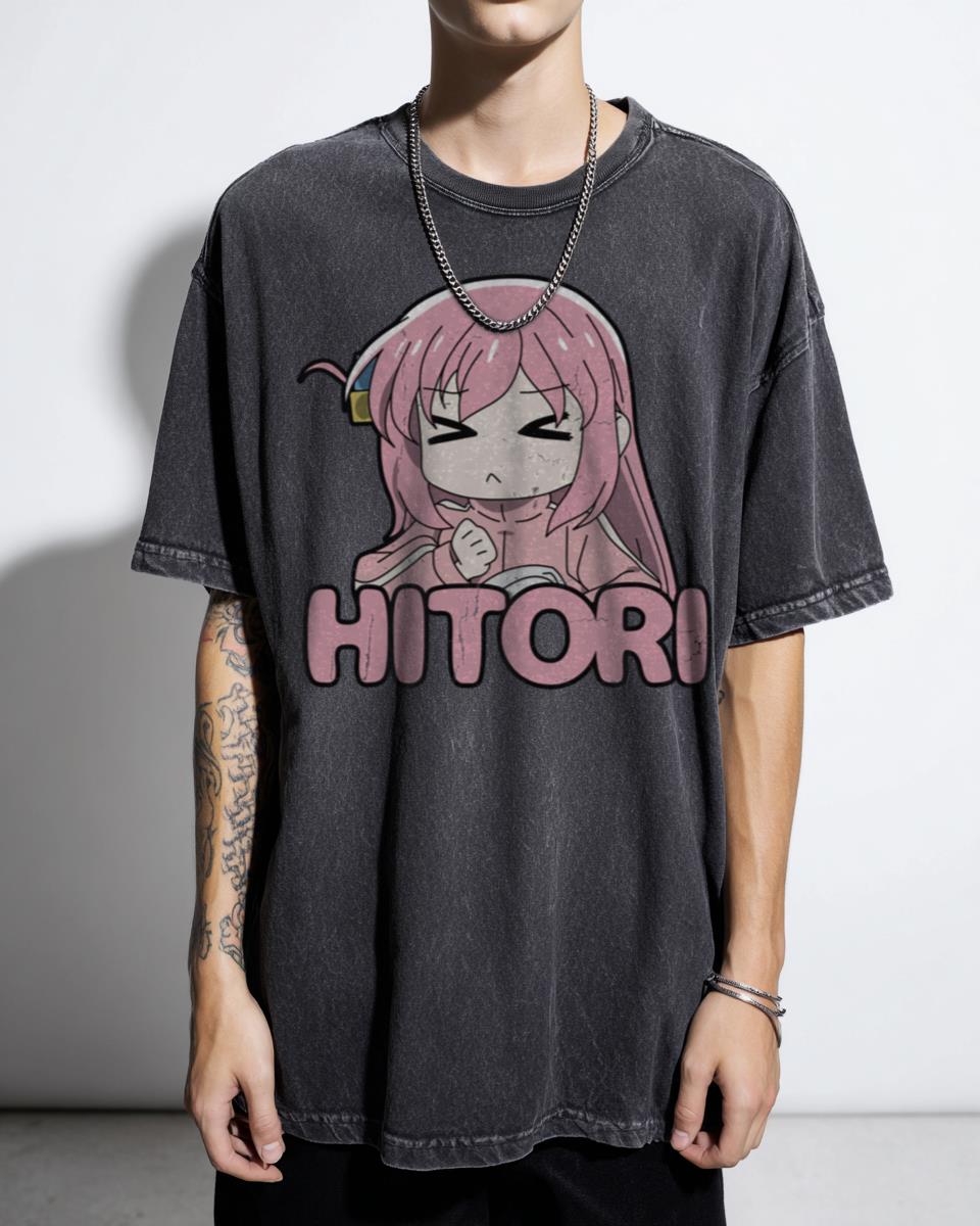 Simple Cute Hitori Gotou Bocchi The Anime T-Shirt - Kawaii Peeker Girl