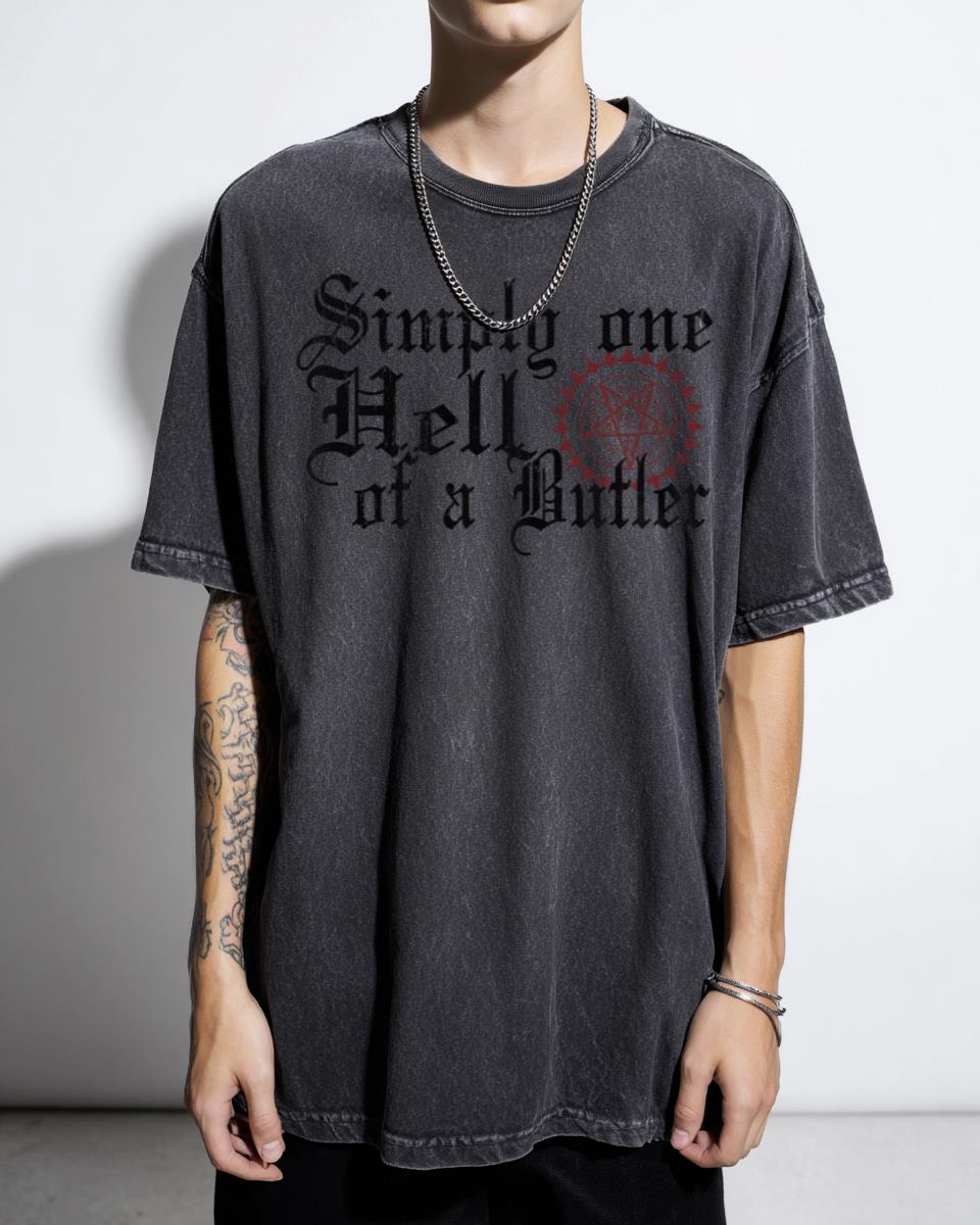 Simply One Hell Of A Butler Black Butler Anime T-Shirt - Sebastian Michaelis Manga Fan