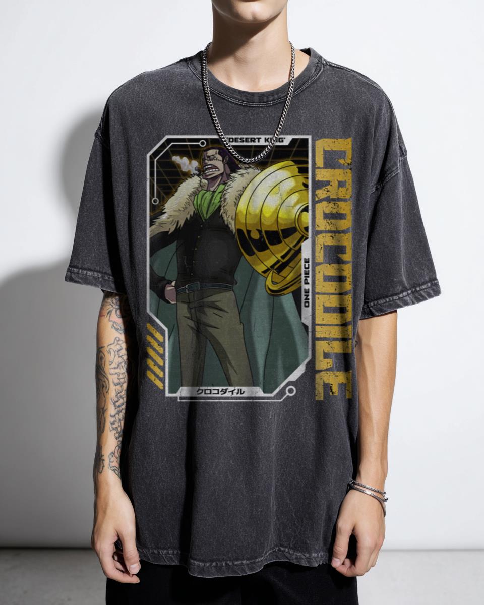 Sir Crocodile One Piece Anime Manga T-Shirt - Baroque Works Villain Fan Tee