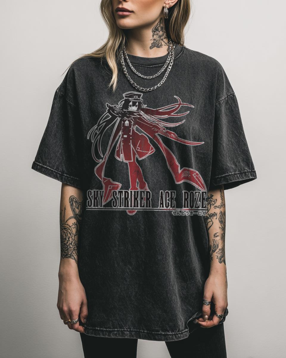 Sky Striker Ace Roze Final Fantasy Style T-Shirt – Yu-Gi-Oh! Anime Game Fan