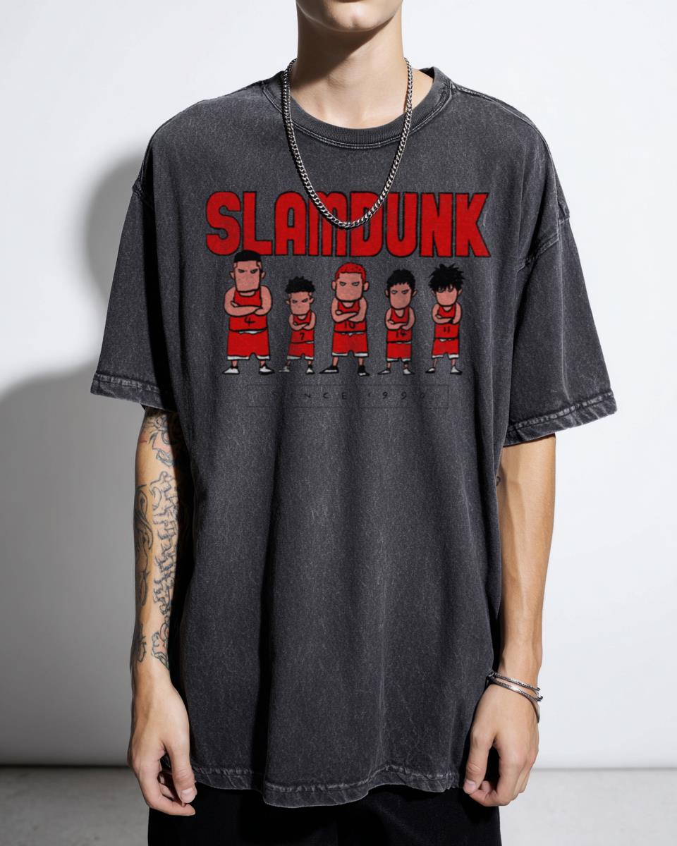 Slam Dunk Shohoku Basketball Anime T-Shirt - 90s Cartoon Hanamichi Sakuragi Tee