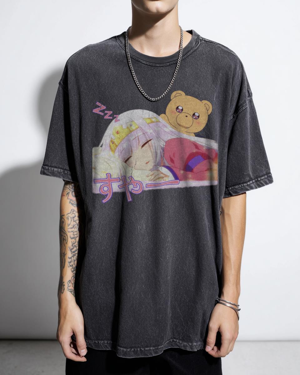 Sleepy Princess Anime Kawaii Graphic Tee