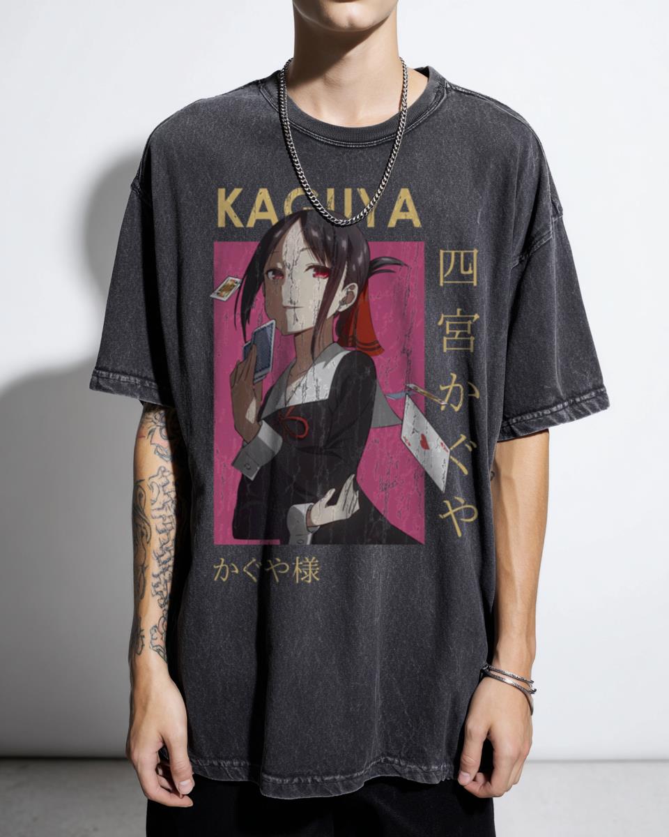 Smug Kaguya Shinomiya Kaguya-sama Love Is War Card Anime T-Shirt - Best Girl Waifu Fan Tee Unisex