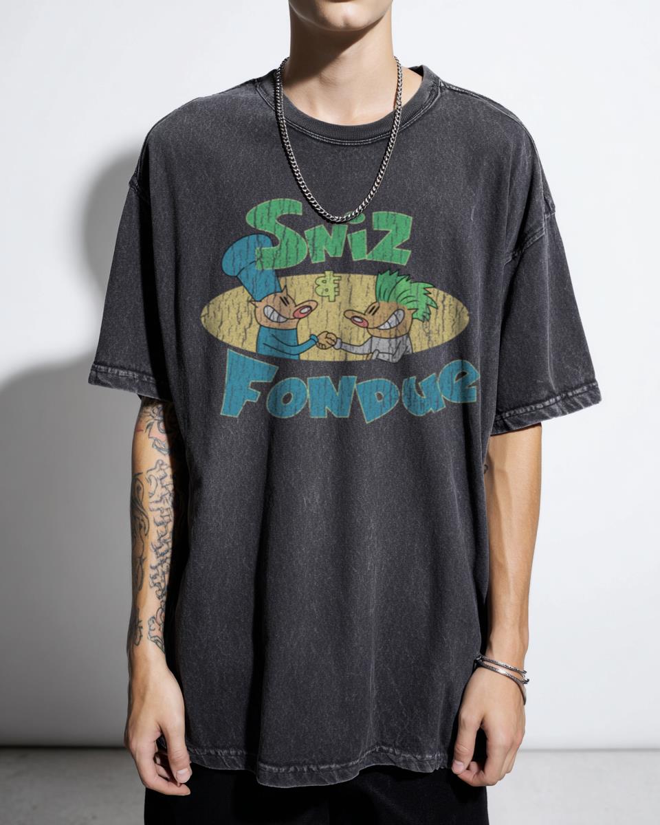Sniz & Fondue Nickelodeon 90s Nicktoons T-Shirt | Retro Cartoon