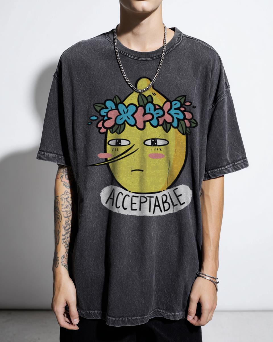 Soft Lemongrab Flowercrown Adventure Time T-Shirt - Kawaii Cartoons Fanart