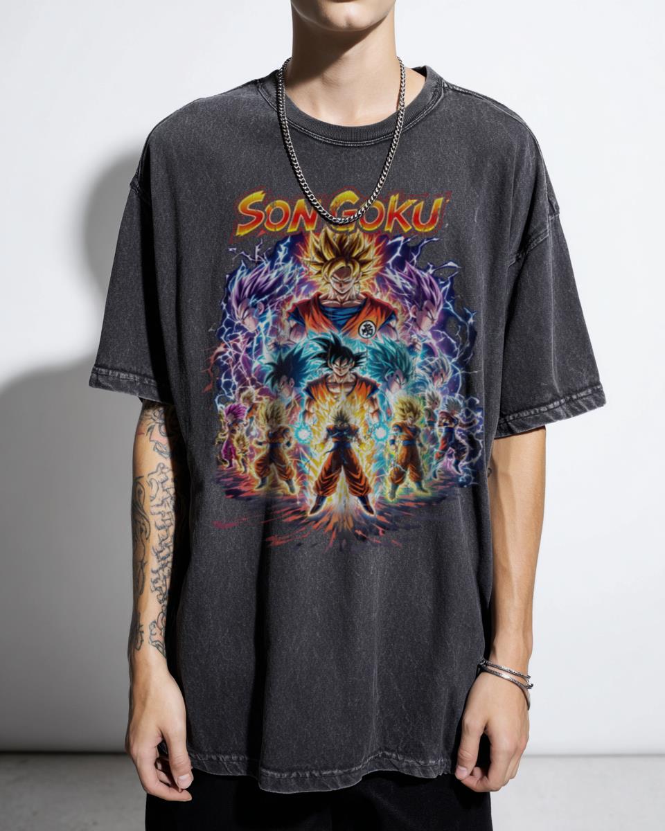 Son Goku Dragon Ball Anime T-Shirt - Classic Manga Character Fan Art