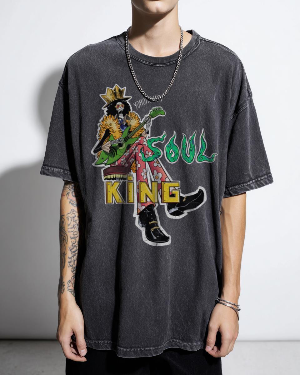 Soul King Brook One Piece T-Shirt - Anime Manga Musician Art
